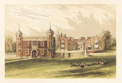 Charlecote, Warwick, England. ,1880 (gravering) af Alexander Francis (after) Lydon