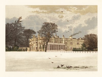 Ednaston Lodge, Derbyshire, England. af Alexander Francis (after) Lydon