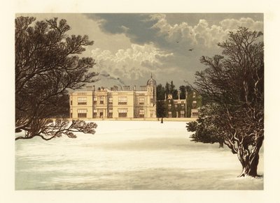 Eshton Hall, Yorkshire, England. af Alexander Francis (after) Lydon