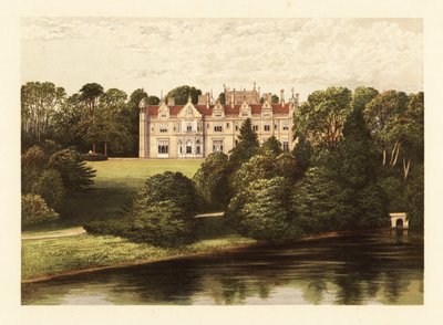 Keele Hall, Staffordshire, England., 1880 (gravering) af Alexander Francis (after) Lydon