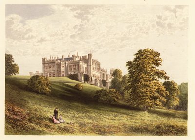 Lambton Castle, County Durham, England. ,1880 (gravering) af Alexander Francis (after) Lydon