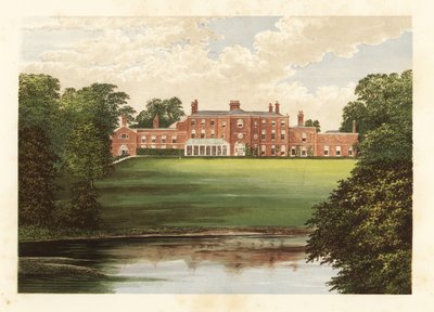 Lawton Hall., Cheshire, England. af Alexander Francis (after) Lydon