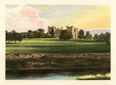 Lumley Castle, Durham, England. af Alexander Francis (after) Lydon