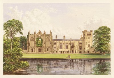 Newstead Abbey, Nottinghamshire, England. 1880 (gravering) af Alexander Francis (after) Lydon