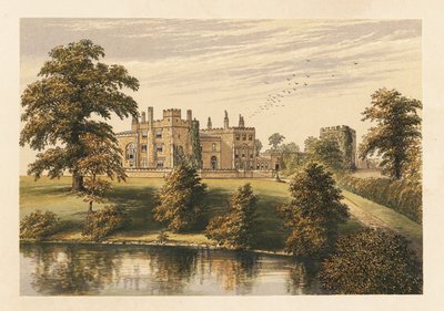 Ripley Castle, Yorkshire, England. ,1880 (gravering) af Alexander Francis (after) Lydon