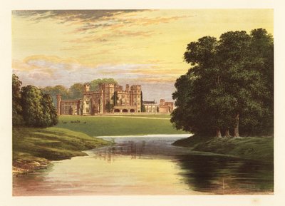 Sundorne Castle, Shropshire, England. ,1880 (gravering) af Alexander Francis (after) Lydon