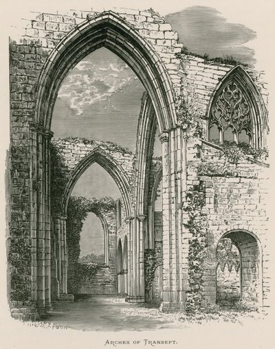 Bolton Priory, Arches of Transept af Alexander Francis Lydon