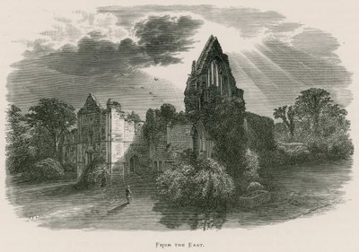 Dryburgh Abbey, fra øst af Alexander Francis Lydon