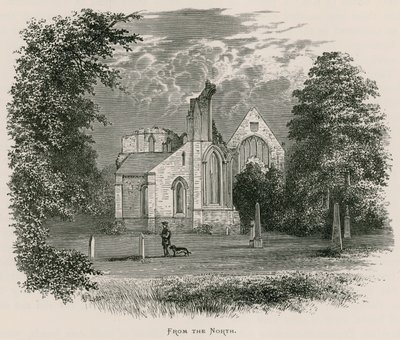 Dryburgh Abbey, fra nord af Alexander Francis Lydon