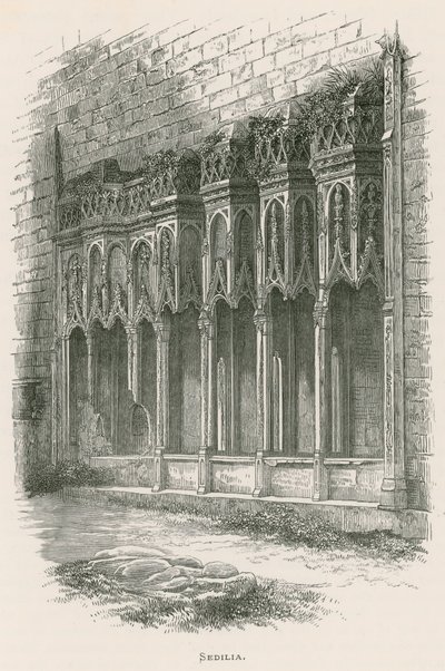 Furness Abbey, Sedilia af Alexander Francis Lydon