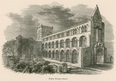 Jedburgh Abbey, fra nordvest af Alexander Francis Lydon