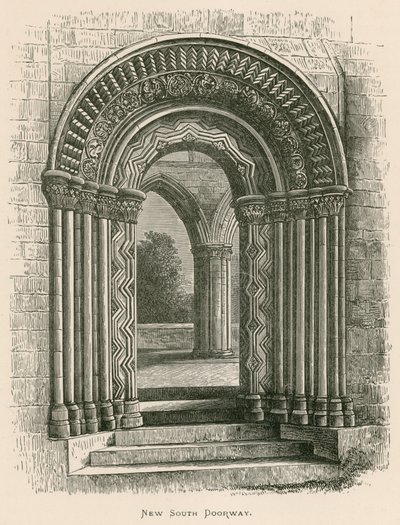 Jedburgh Abbey, den nye sydlige døråbning af Alexander Francis Lydon