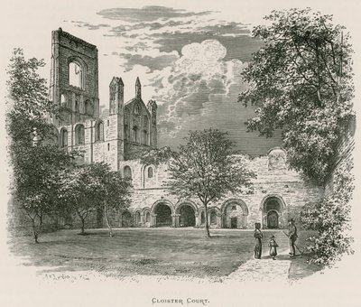 Kirkstall Abbey, Cloister Court af Alexander Francis Lydon