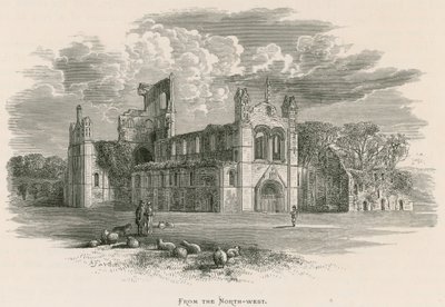 Kirkstall Abbey, fra nordvest af Alexander Francis Lydon