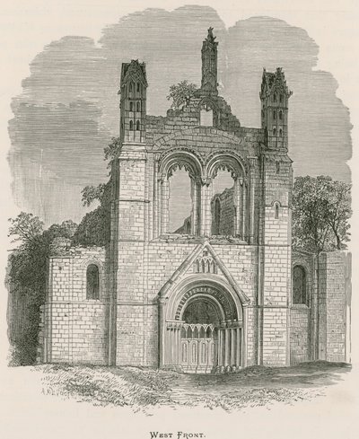 Kirkstall Abbey, West Front af Alexander Francis Lydon