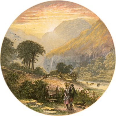 Lake District scene af Alexander Francis Lydon