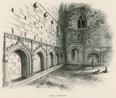 Melrose Abbey, The Cloisters af Alexander Francis Lydon