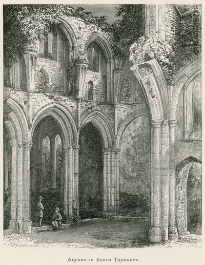Netley Abbey, Arches in South Transept (gravering) af Alexander Francis Lydon