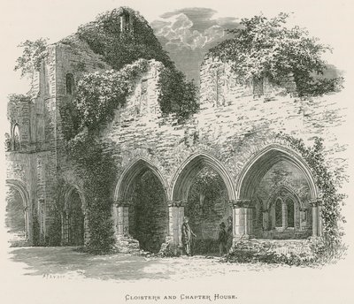 Netley Abbey, Cloisters og Chapter House af Alexander Francis Lydon