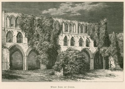 Rievaulx Abbey, West Side of Choir af Alexander Francis Lydon