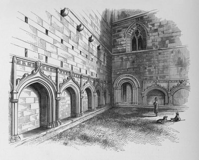 The Cloisters, Melrose Abbey, c1880, 1897 af Alexander Francis Lydon