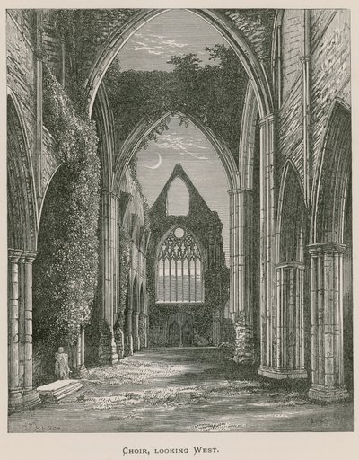 Tintern Abbey, kor, ser mod vest af Alexander Francis Lydon
