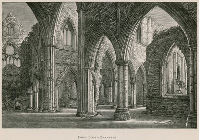 Tintern Abbey, fra det sydlige tværskib af Alexander Francis Lydon