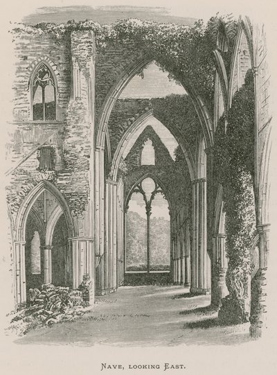 Tintern Abbey, Nave, ser mod øst af Alexander Francis Lydon