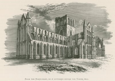 Whitby Abbey, fra nordøst, som det så ud før tårnet faldt af Alexander Francis Lydon