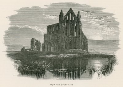 Whitby Abbey, fra sydøst af Alexander Francis Lydon