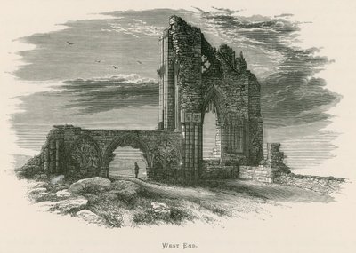 Whitby Abbey, West End af Alexander Francis Lydon