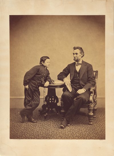 [Abraham Lincoln og hans søn Thomas (Tad)] af Alexander Gardner