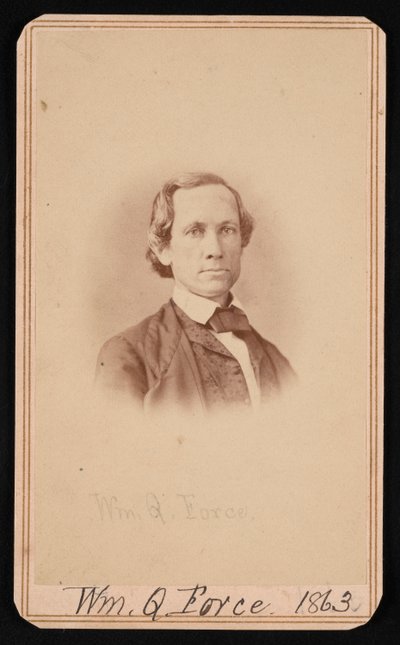Portræt af William Quereau Force 1820-1880, juni 1863. af Alexander Gardner