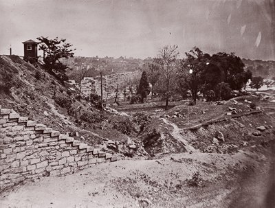 Ruinerne af R&P Railroad Bridge, Richmond, ca. 1865. af Alexander Gardner