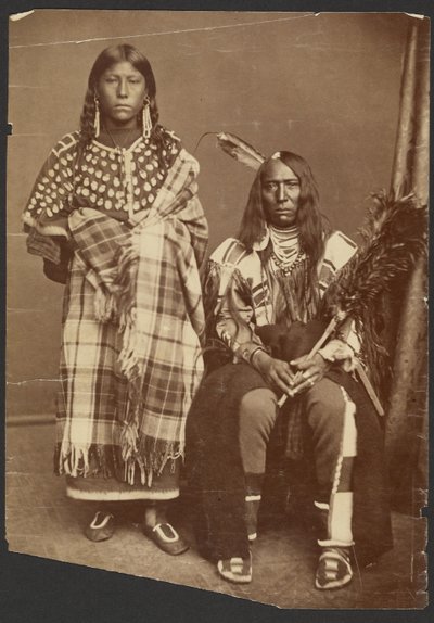 [Uidentificeret indiansk par] af Alexander Gardner