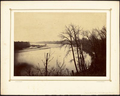 [Udsigt over Kansas River nær Stranger, Kansas]. af Alexander Gardner