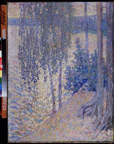 ""Birketræerne"" (birkes) Maleri af Alexander Fyodorovich Gaush (1873-1947) omkring 1910 Statskunstmuseet i Chuvash Republic Cheboksary af Alexander Gaush