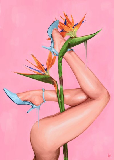 Blue Heels Fugleparadis af Alexander Grahovsky