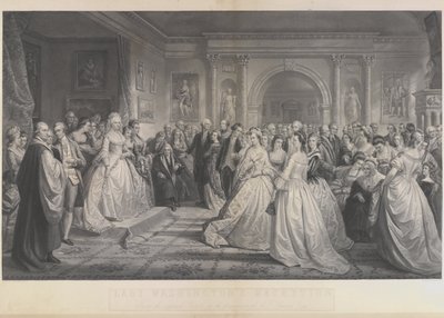 Alexander Hay Ritchie - Det republikanske hof (Lady Washingtons modtagelsesdag) efter Daniel Huntington af Alexander Hay Ritchie