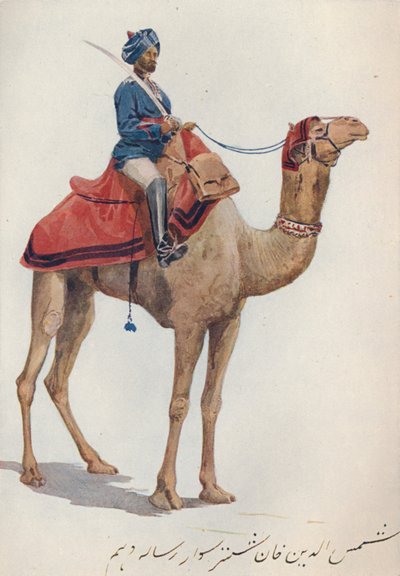 En Camel-Sowar af de 10. Bengalske Lancers, c1880 1905. af Alexander Henry Hallam Murray