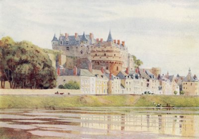 Amboise, slottet (farve litho) af Alexander Henry Hallam Murray
