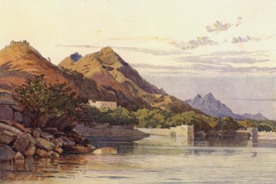 Ana Sagar, Ajmere (farve litho) af Alexander Henry Hallam Murray