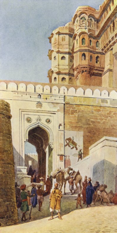 Opstigning til paladset, Jodhpur af Alexander Henry Hallam Murray