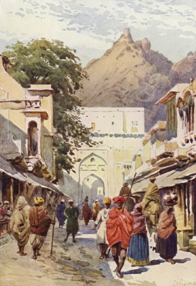 Hovedgaden i Alwar af Alexander Henry Hallam Murray