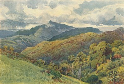 Bjergene fra Pallekelly, c1880 1905. af Alexander Henry Hallam Murray