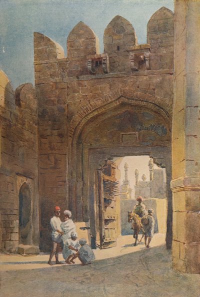 Shahpur-porten, Bijapur, c1880 1905. af Alexander Henry Hallam Murray