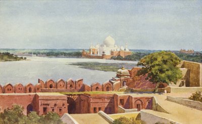 Taj fra fortet, Agra af Alexander Henry Hallam Murray