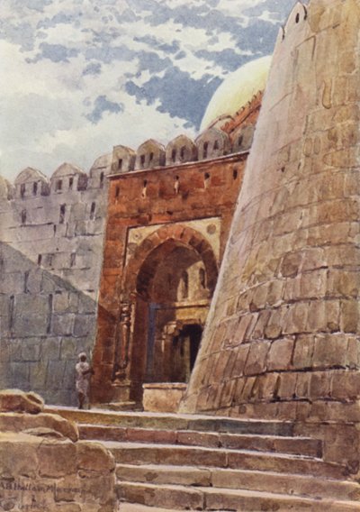 Tughlak Shahs grav (farve litho) af Alexander Henry Hallam Murray