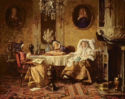 Bibellæsning, 1879 af Alexander Hugo Bakker Korff