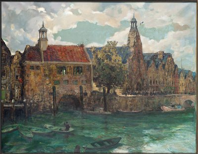 Søndag middag i Rotterdam (olie på lærred) af Alexander Jamieson
